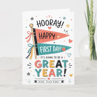Tarjeta Nombre personalizado de vuelta al cole regalo impr
