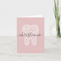 Nombre personalizado Dental Leopard Print Tooth