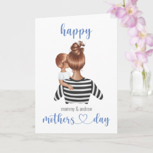 Tarjeta Nombre personalizado Día de la Madre personalizado