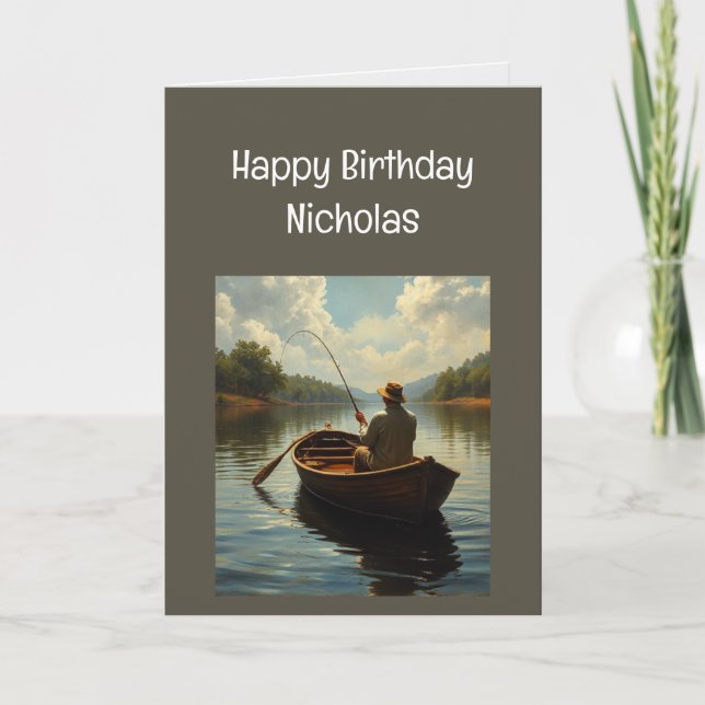 Tarjeta Nombre Personalizado Divertido Cumpleaños Deseos D (Anverso)