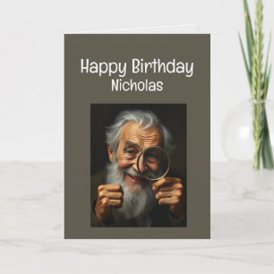Tarjeta Nombre personalizado Divertido cumpleaños No neces