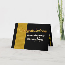 Tarjeta NOMBRE PERSONALIZADO Felicitaciones - Grado de Enf