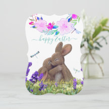 Nombre personalizado Feliz Shabby de Pascua al est