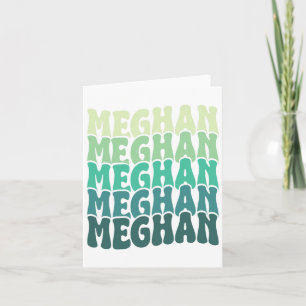 Tarjeta Nombre personalizado Meghan Me encanta Meghan Groo