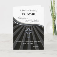 Nombre Personalizado Sacerdote Plata Jubileo de Or