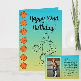 Tarjeta Nombre personalizado Sentimiento Foto Deporte Balo