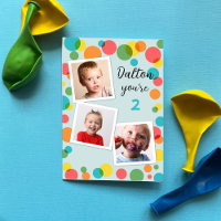 Nombre personalizado y edad de los niños Polka Dot