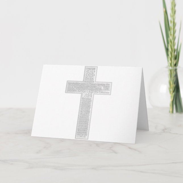 Tarjeta Nombres bíblicos cristianos de Jesucristo (Anverso)