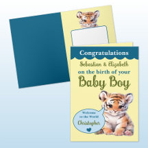Nombres lindos de tigre azul verde para niño bebé