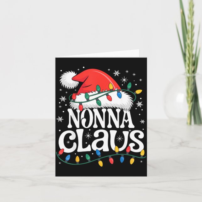 Tarjeta Nonna Claus Funny Xmas Christmas Grandma Holiday S (Anverso)