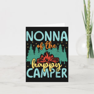 Tarjeta Nonna de campista feliz cumpleaños 1 retro