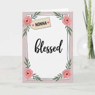 Tarjeta Nonna Floral Bendita