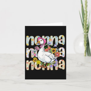 Tarjeta Nonna Goose Día de la Madre Floral Grandma Silly G
