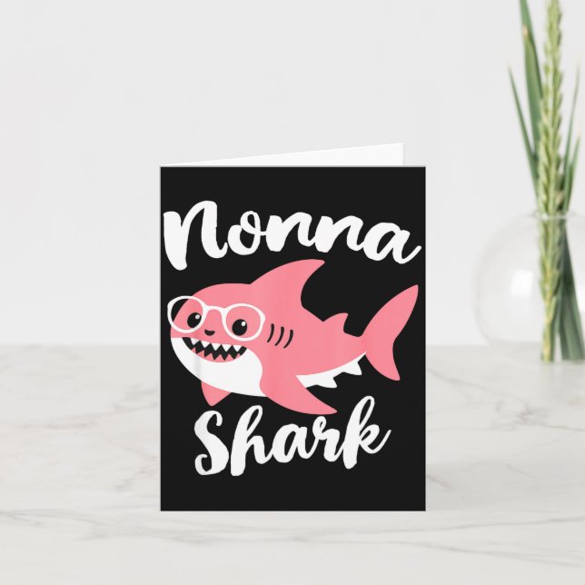 Tarjeta Nonna Shark Mother's Day Grandma Funny  (Anverso)