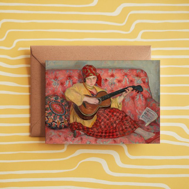 Tarjeta Nono à La Guitare | Henri Lebasque (Subido por el creador)