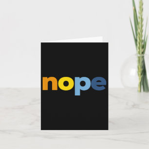 Tarjeta Nope Aroace Pride Lgbtq - Lgbt Aro Ace Aromántico