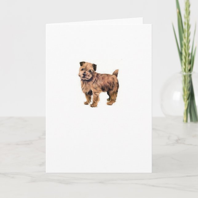 Tarjeta Norfolk Terrier (Anverso)