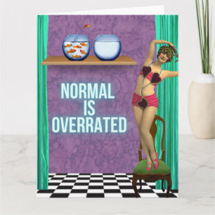 Tarjeta Normal es sobrevalorado Funky y Divertido Grande