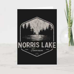 Tarjeta Norris Lake Tennessee Al Aire Libre Vintage
