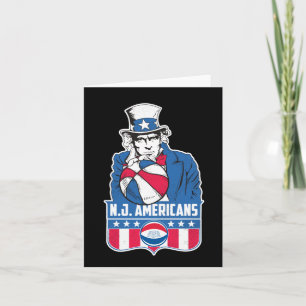 Tarjeta Norteamericanos de Nueva Jersey Tío Sam
