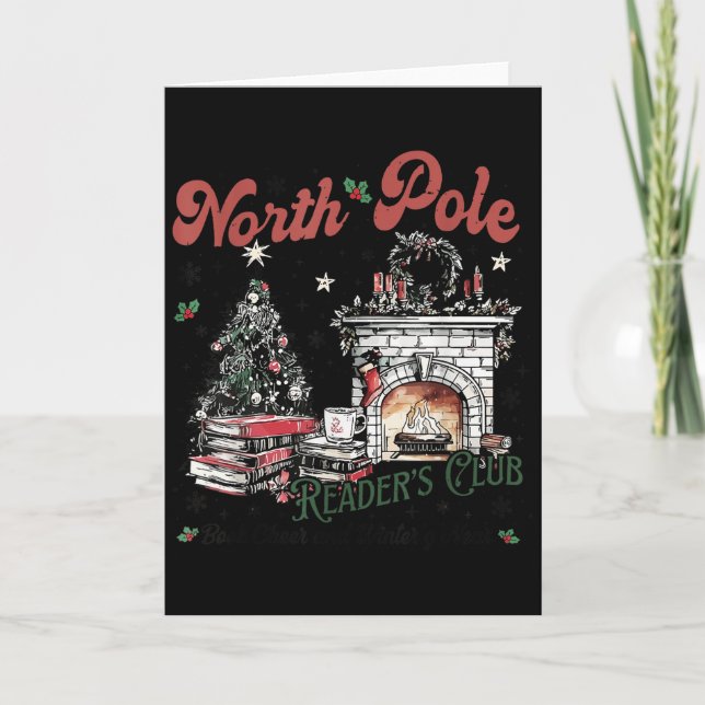 Tarjeta North Le Book Club Book Lover Bookish Bookworm Chr (Anverso)