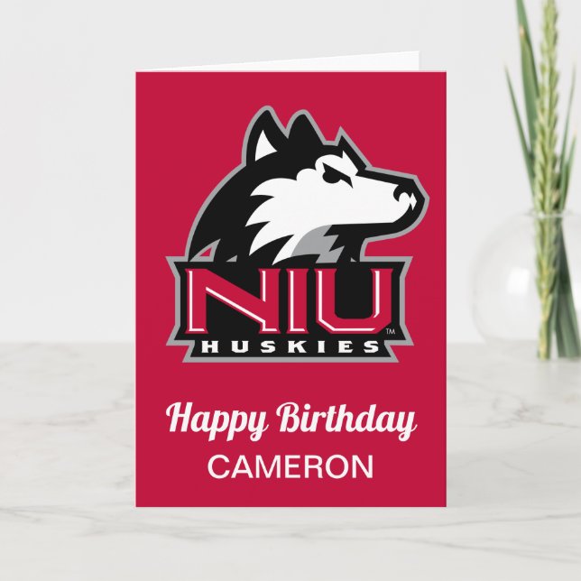Tarjeta Northern Illinois Huskies | Cumpleaños (Anverso)