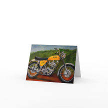 norton commando motorbike yellow classic bike