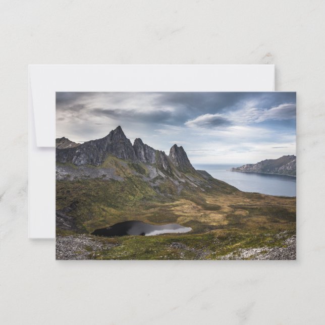 Tarjeta Noruega de Isla Senja (Anverso)