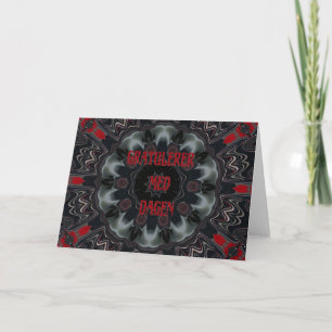 Tarjeta noruega del feliz cumpleaños