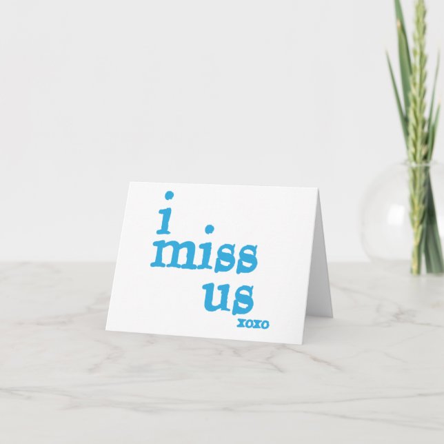 Tarjeta Nos Extraño (Anverso)