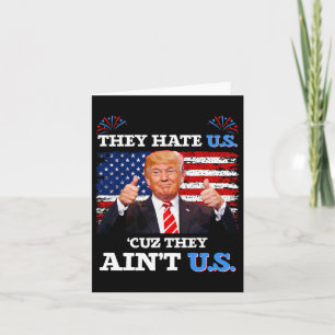 Tarjeta Nos odian porque son estados unidos, estados unido