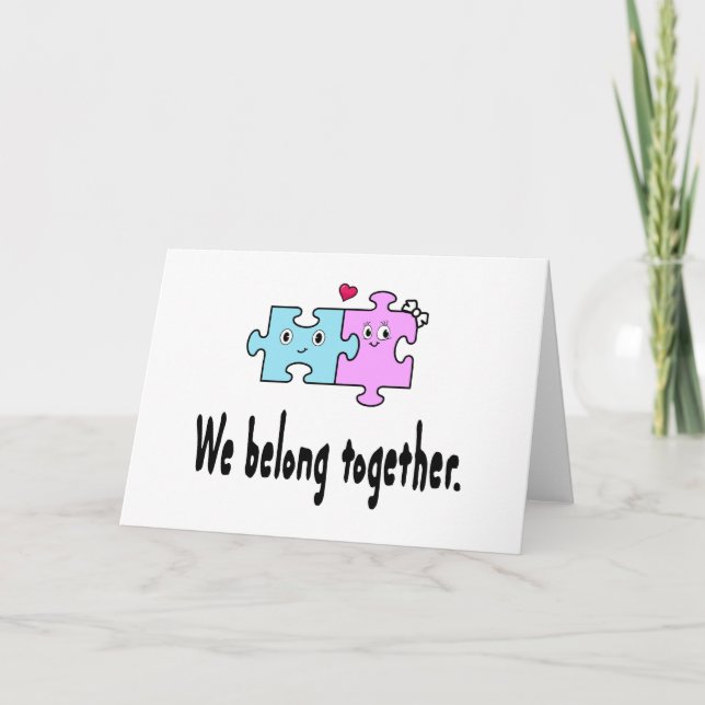 Tarjeta Nos pertenecemos juntos (Anverso)