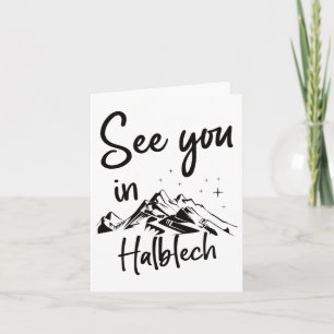 Tarjeta Nos vemos en Halblech Alemania Vacation Ski