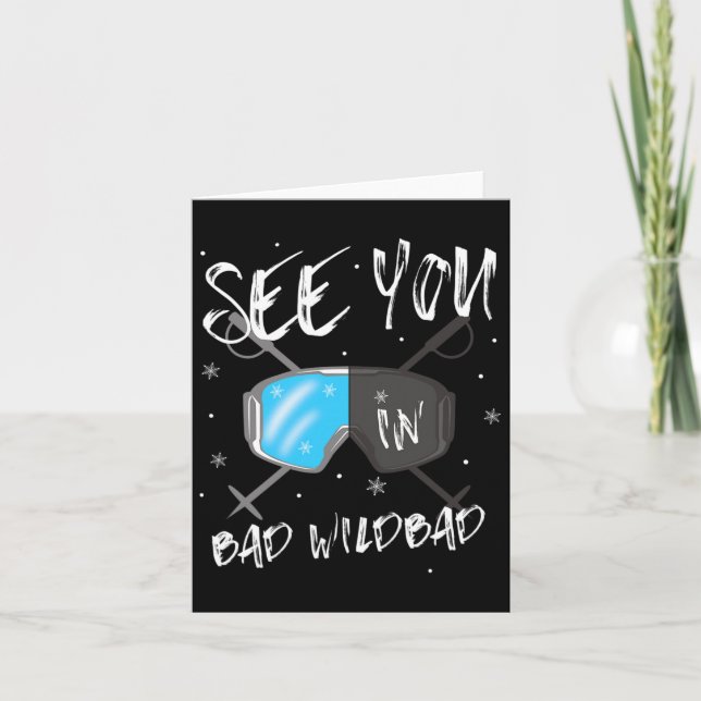Tarjeta Nos vemos en la mala Alemania salvaje de vacacione (Anverso)