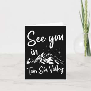 Tarjeta Nos Vemos En Taos Ski Valley Eeuu Senderismo Vacac