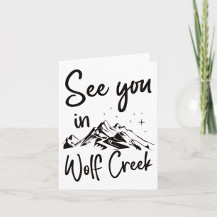 Tarjeta Nos Vemos En Wolf Creek Usa Vacation Ski