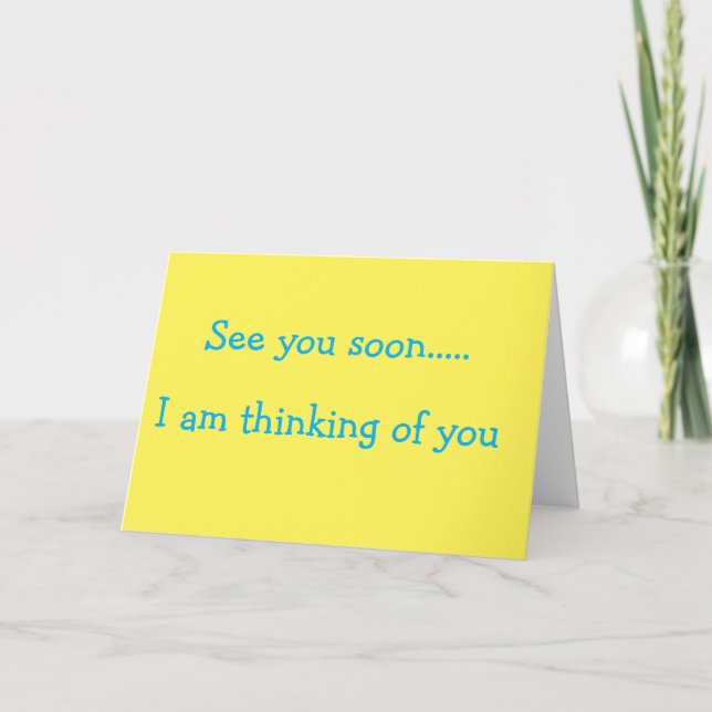 Tarjeta Nos vemos pronto (Anverso)