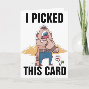 TARJETA NOSE PICKER FUNNY BIRTHDAY CARTAS