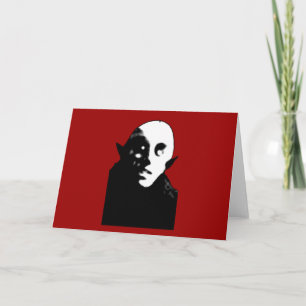 Tarjeta Nosferatu espeluznante estupendo hace frente a las