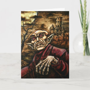 Tarjeta Nosferatu Halloween