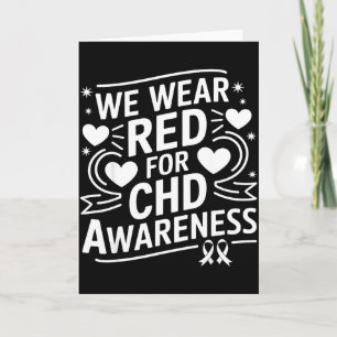 Tarjeta Nosotras Vestimos De Rojo Para Conciencia De Emh M