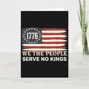 Tarjeta Nosotros El Pueblo 1776 Bandera Americana No Servi