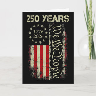 Tarjeta Nosotros El Pueblo 250 Años América 1776-2026 250º