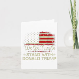 Tarjeta Nosotros, el pueblo, apoyamos a Donald Trump en Es