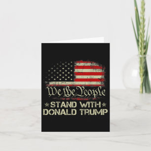 Tarjeta Nosotros el pueblo estamos con Donald Trump 2024 A