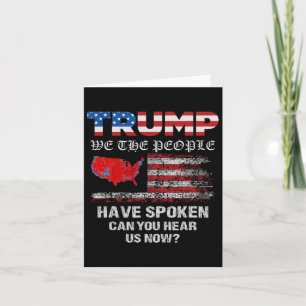 Tarjeta Nosotros El Pueblo Hemos Hablado Tee Usa Elección 