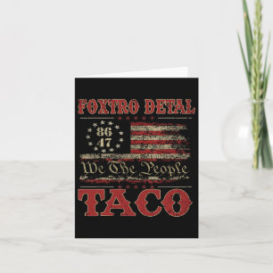 Tarjeta Nosotros el Taco del pueblo Foxtrot Delta Taco 2