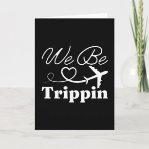 Tarjeta Nosotros Estaremos de Viaje Familia Vacaciones de