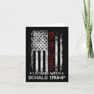 Tarjeta Nosotros, la gente que apoyo a Donald Trump, bande