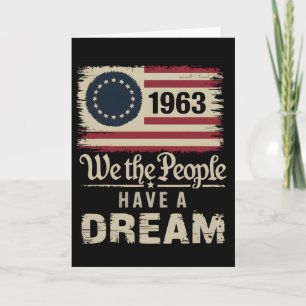 Tarjeta Nosotros La Gente Teníamos Un Sueño Mes de la Hist